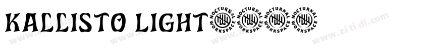 Kallisto Light字体转换